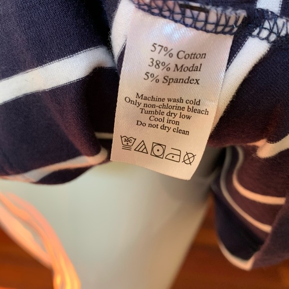 EUC Patriotic Duffield Lane Navy Striped Dress - XS - Picture 4 of 7